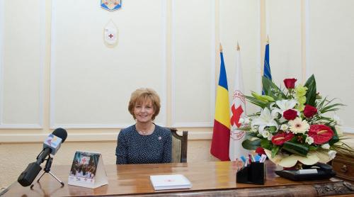 Principesa Margareta, în prima zi la serviciu. Alteța Sa este președinte al Crucii Roșii Române (GALERIE FOTO)