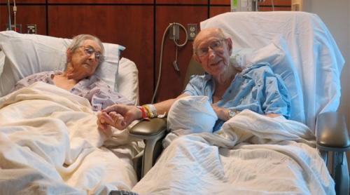 Iubirea e un lucru MARE! N-au suportat să fie despărțiți nici măcar o zi, după 68 de ani de viață împreună