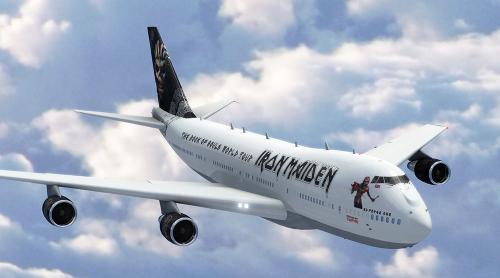 Cu un Boeing 747-400 pilotat de Bruce Dickinson, Iron Maiden pleacă la anul într-un nou turneu mondial