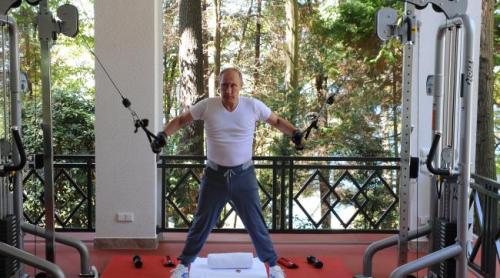 Putin la sală. Acţiune de PR pentru preşedintele rus, care vrea să-şi arate muşchii