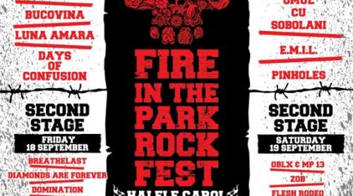 Fire In The Park Rock Fest: programul celor două zile, cine pe ce scenă cântă