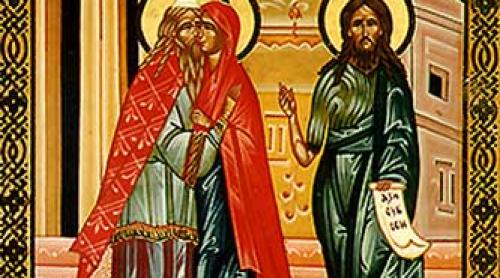 Calendar ortodox 23 septembrie: zămislirea Sfântului Proroc Ioan Botezătorul.