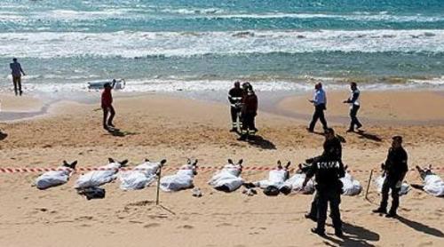 Zeci de imigranți, găsiți morți pe plajele din nordul Libiei