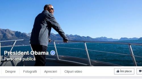 Obama are, în sfârșit, pagină de Facebook! Care a fost prima postare a liderului american pe rețeaua de socializare