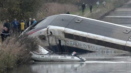 Încă o dramă în Franţa. 10 morţi, în urma deraierii unui TGV lângă Strasbourg