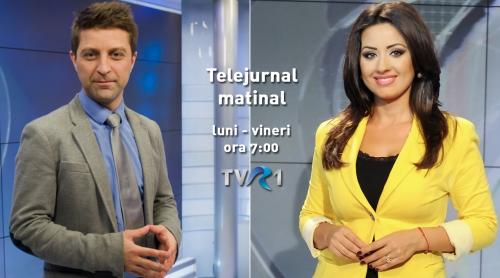 Dorina Florea şi Mihai Melinescu sunt noii „matinali” ai Ştirilor TVR