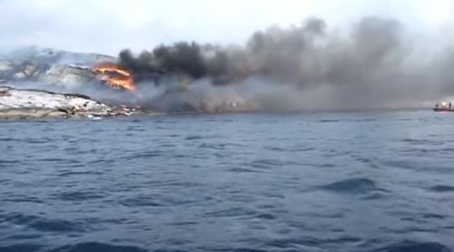 Tragedie în Norvegia. Elicopter cu 13 persoane la bord, PRĂBUŞIT lângă Bergen (VIDEO)