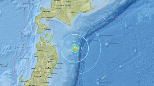Cutremur puternic în Japonia. Seismul s-a produs în largul coastei de nord