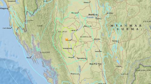 Cutremur de 6,8 grade în Myanmar. Seismul a fost resimțit și la Bangkok