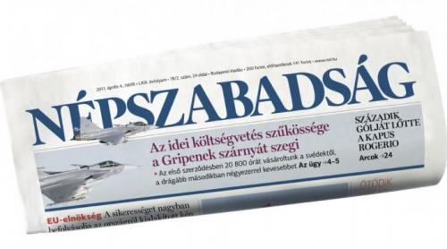 Nepszabadsag, cel mai important cotidian de opoziție din Ungaria, a fost suspendat