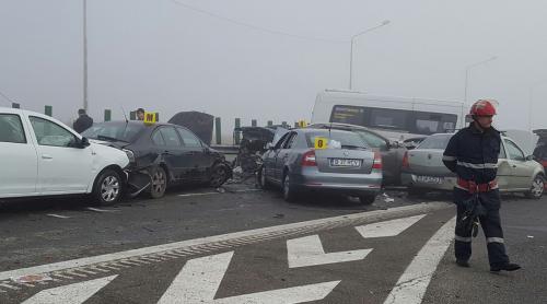 Cel mai mare accident în lanţ din România, PRIMELE SANCŢIUNI ŞI AUDIERI. Ce au decis POLIŢIŞTII 