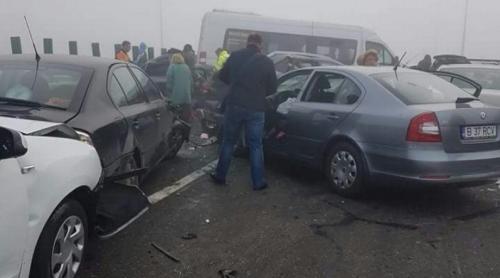 Milioane de euro despăgubiri pentru victimele accidentului în lanţ de pe A2