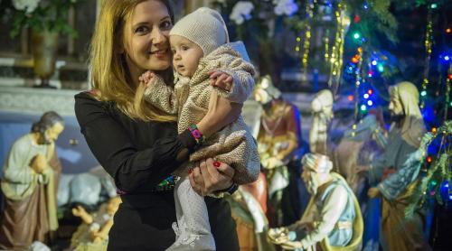 Amalia Enache și-a botezat fetița de Crăciun