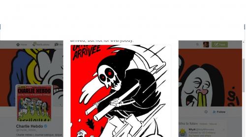 Charlie Hebdo, dat în judecată pentru caricatura cu avalanşa din Italia