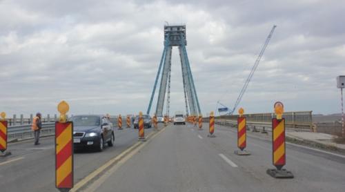 Se restricţionează din nou circulaţia pe podul Agigea
