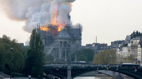 TRAGEDIE ISTORICĂ. Incendiu la Catedrala Notre Dame din Paris