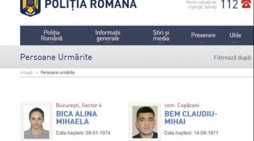 Alina Bica a fost dată în urmărire. Fotografia fostei șefe a DIICOT, postată pe site-ul Poliției Române