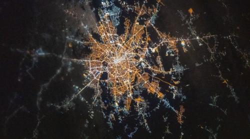 Bucureștiul, văzut din spațiu, arată spectaculos