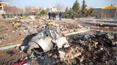 Avionul ucrainean prăbuşit în Iran "era în flăcări"