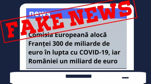 Comisia Europeană demonstează un fake news răspândit pe reţelele de socializare, referitor la banii acordaţi României