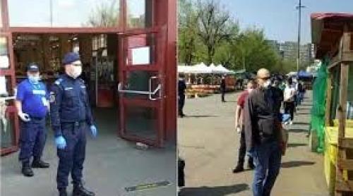 Jandarmeria a intervenit în cazul aglomerației din Piața Obor