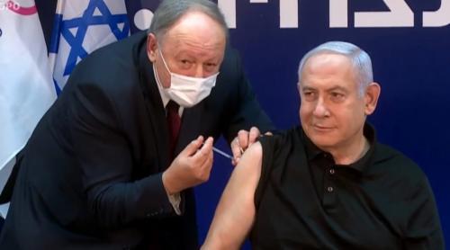 Premierul Netanyahu, primul vaccinat anti-COVID-19 din Israel (VIDEO)