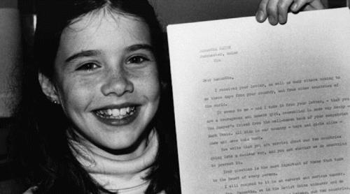 Povestea fetiței care a încercat să oprească Războiul Rece. Corespondența cu unul dintre cei mai temuți oameni din istorie 