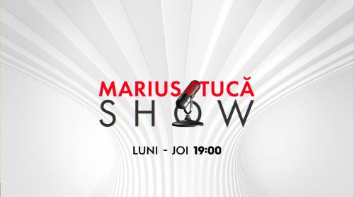Marius Tucă Show începe diseară la șapte, la Aleph News și pe alephnews.ro. Invitații de azi sunt Georgiana Teodorescu, artist plastic, Mădălina Afrăsinie, judecător, și Academicianul Eugen Simion.
