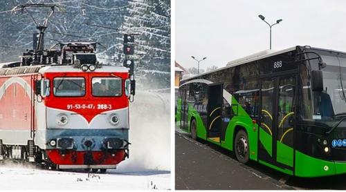 BRAȘOV. S-a înființat linia 100 RATBV, cu autobuze care leagă gara de Poiana Brașov