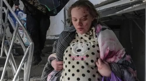 Femeia însărcinată fotografiată la maternitatea din Mariupol a apărut într-un interviu de propagandă pro-Rusia