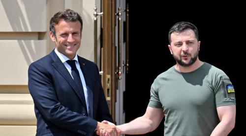 Zelensky îi cere lui Macron ca sportivii ruși să nu participe la Jocurile Olimpice 2024