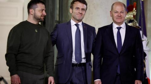 În vizită la Paris, Zelensky cere „arme necesare păcii în Europa”