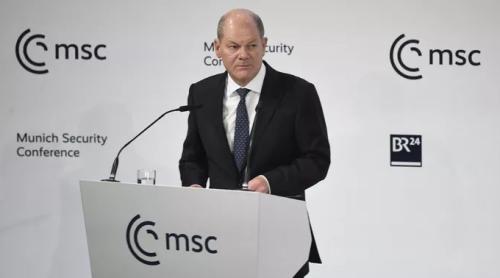 La München, Olaf Scholz laudă „leadership-ul” german și spune ca războiul ar putea „dura câțiva ani”