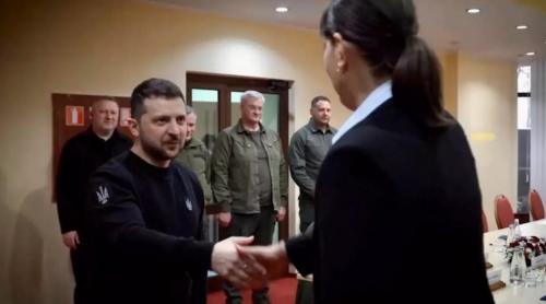 Volodymyr Zelensky s-a întâlnit cu procurorul general al UE, Laura Codruța Kovesi