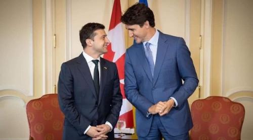 Zelensky i-a cerut lui Trudeau să impună mai multe sancțiuni Rusiei