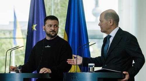 Zelensky îi cere lui Scholz să sprijine livrarea avioanelor de luptă