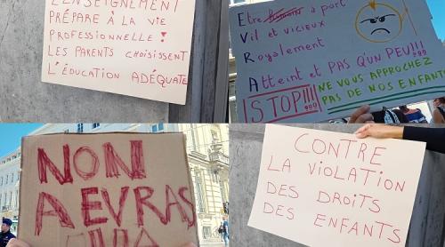 Belgia: Manifestații, școli incendiate ... mii de oameni protesteaza impotriva cursurilor de educatie sexuala obligatorii