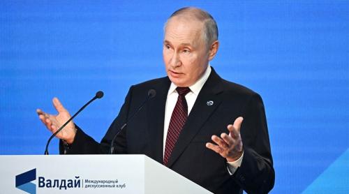 Putin: Conflictul Israel-Hamas arată „eșecul” politicii SUA în Orientul Mijlociu