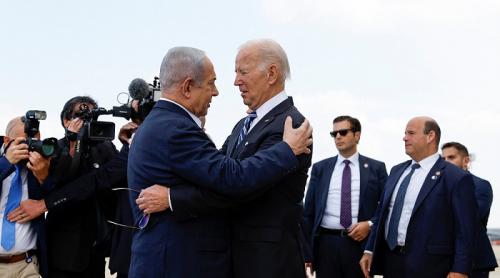 „Pare că cealaltă echipă” este responsabilă de atacul spitalului din Gaza; America plânge cu tine, unită pentru a învinge Hamas", îi spune Biden lui Netanyahu