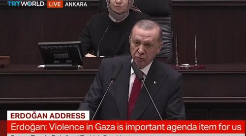 Erdogan: Israelul este un „stat terorist” iar Hamas este un „partid politic care a câștigat alegerile în Palestina”