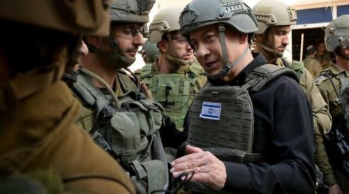 Netanyahu a vizitat Gaza și a anunțat o „intensificare” a luptei