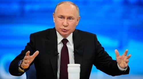 Putin: Amenințările occidentale creează un risc „real” de conflict nuclear, totul este doar un desen animat pentru ei
