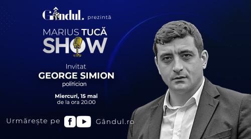 Marius Tucă Show începe miercuri, 15 mai, de la ora 20.00, live pe gândul.ro. Invitat: George Simion (VIDEO)