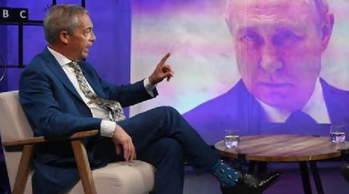 Nigel Farage: Occidentul a „provocat” războiul din Ucraina