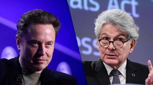 Schimb de replici între Elon Musk și Thierry Breton pe tema anulării alegerilor: "Și atunci, ce s-a întâmplat în România?"