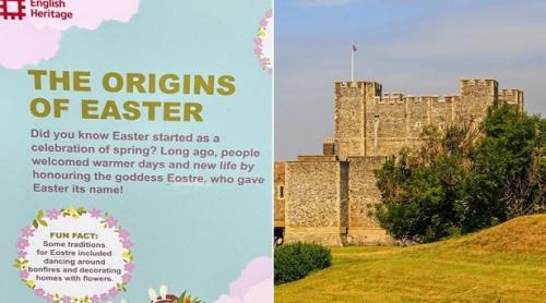 Organizația britanică English Heritage susține că Paștele nu este o sărbătoare creștină