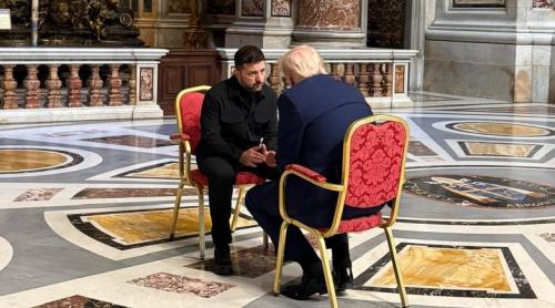 Zelensky s-a întâlnit cu Donald Trump la Roma