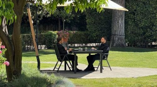 Zelensky și Macron au avut o întrevedere la Roma