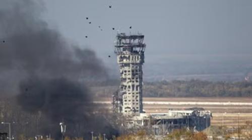 Aeroportul din Donețk, transformat de ruși într-o bază pentru drone kamikaze 