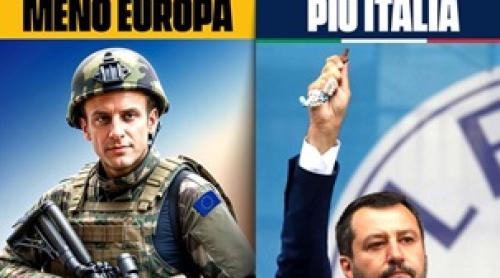 Salvini îl ironizează pe Macron: „Pune-ți o cască, ia-ți o pușcă și du-te tu în Ucraina”, Franța o convoacă pe ambasadoarea Italiei la Paris